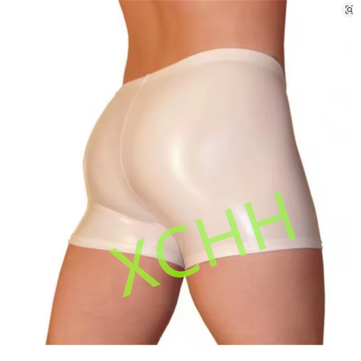 Boyshort Underwear - Pantalones cortos de látex para hombre,