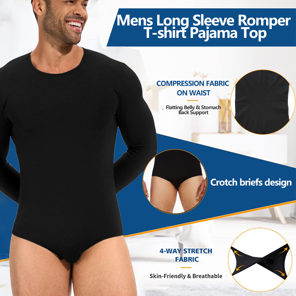 Body de manga larga para hombr - Shapewear Bodysuit Firm reseña y precio